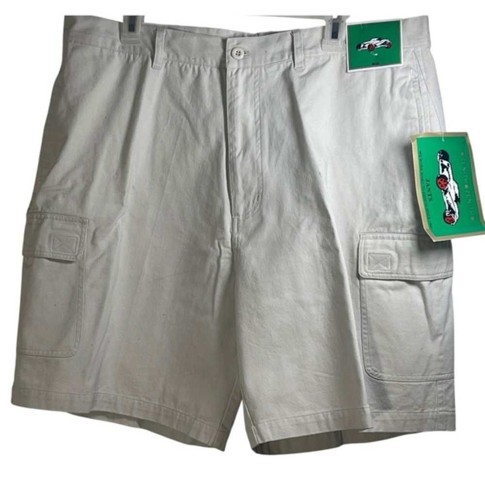 ZENITH Men's Cargo‎ Shorts Beige W38 100 Cotton Casual Outdoor Adventure hiking